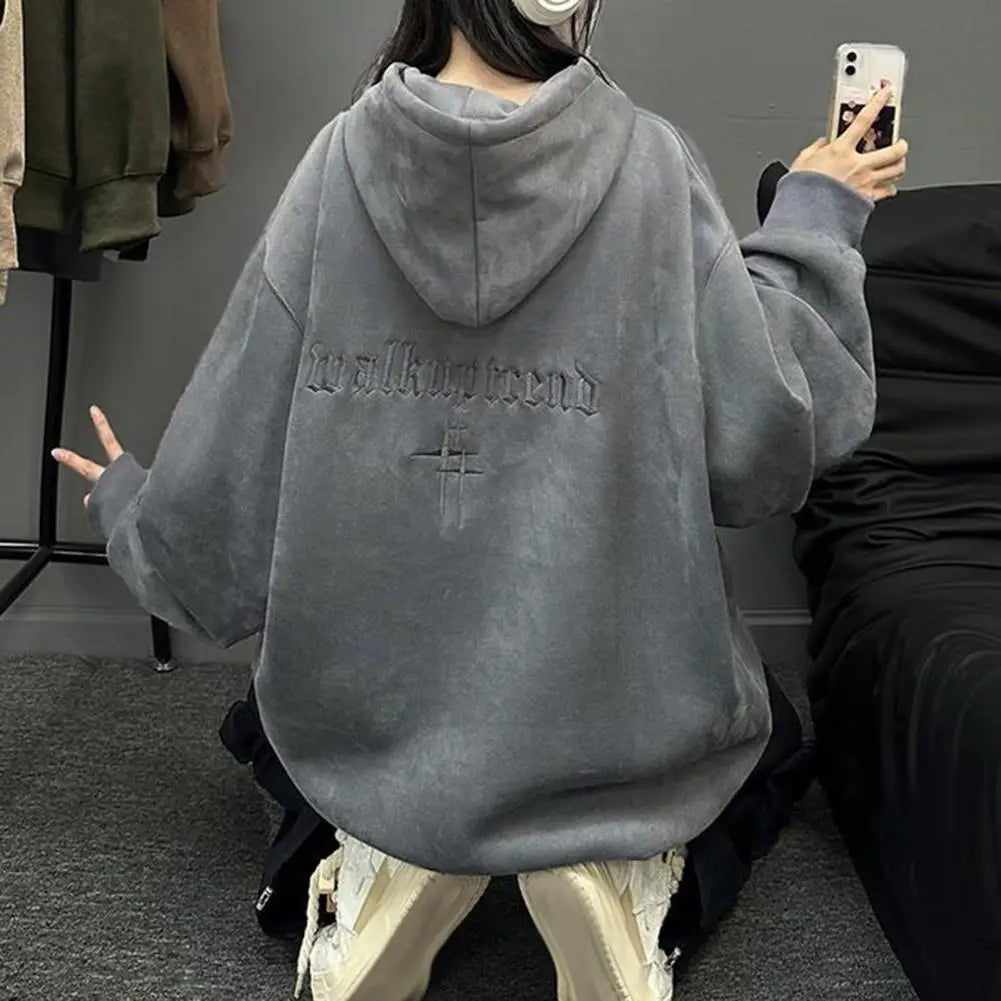 Unisex Embroidered Winter Hoodie
