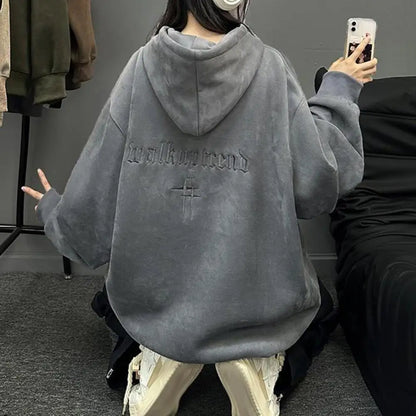 Unisex Embroidered Winter Hoodie