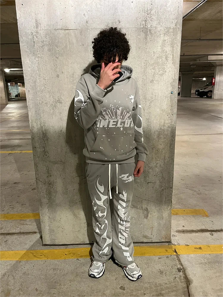 Y2K Gothic Pullover Hoodie