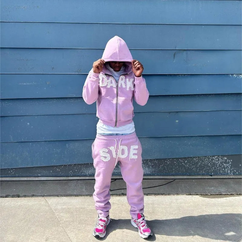 Oversized Graphic Printed Tracksuit