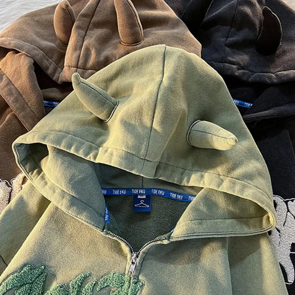 Devil Horns Hoodies Zip Up