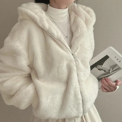 Cute Casual Fur Winter Coat