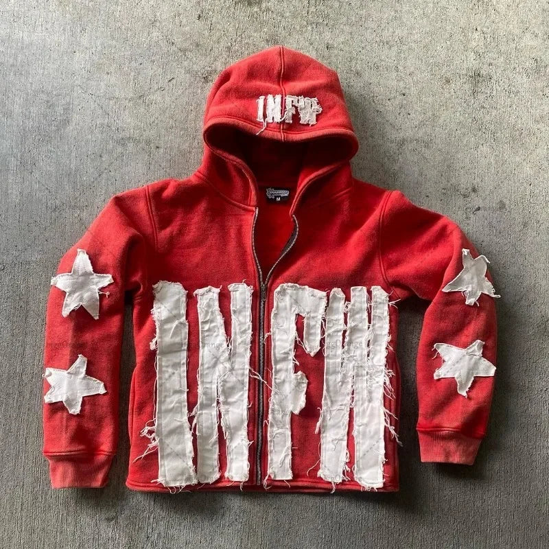Embroidery Oversized Hoodie