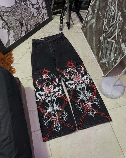 Punk Y2K Graphic Jeans