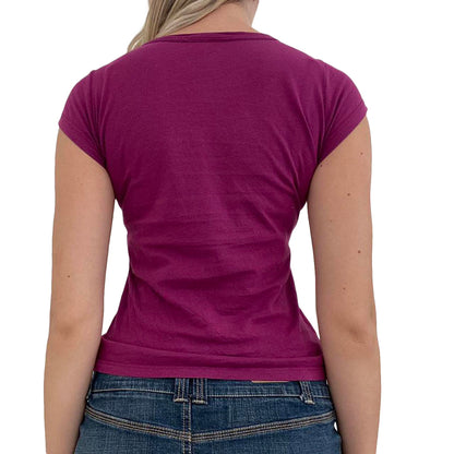 Grunge Graphic Crop-Top