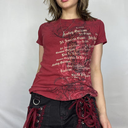 Grunge Letter Print T-shirt