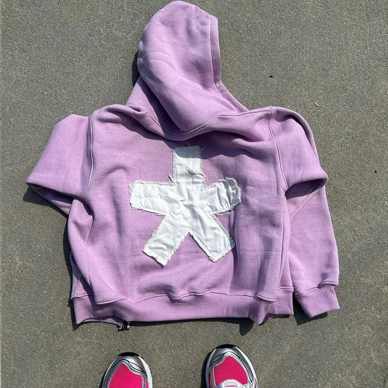 Oversized Graphic Printed Tracksuit