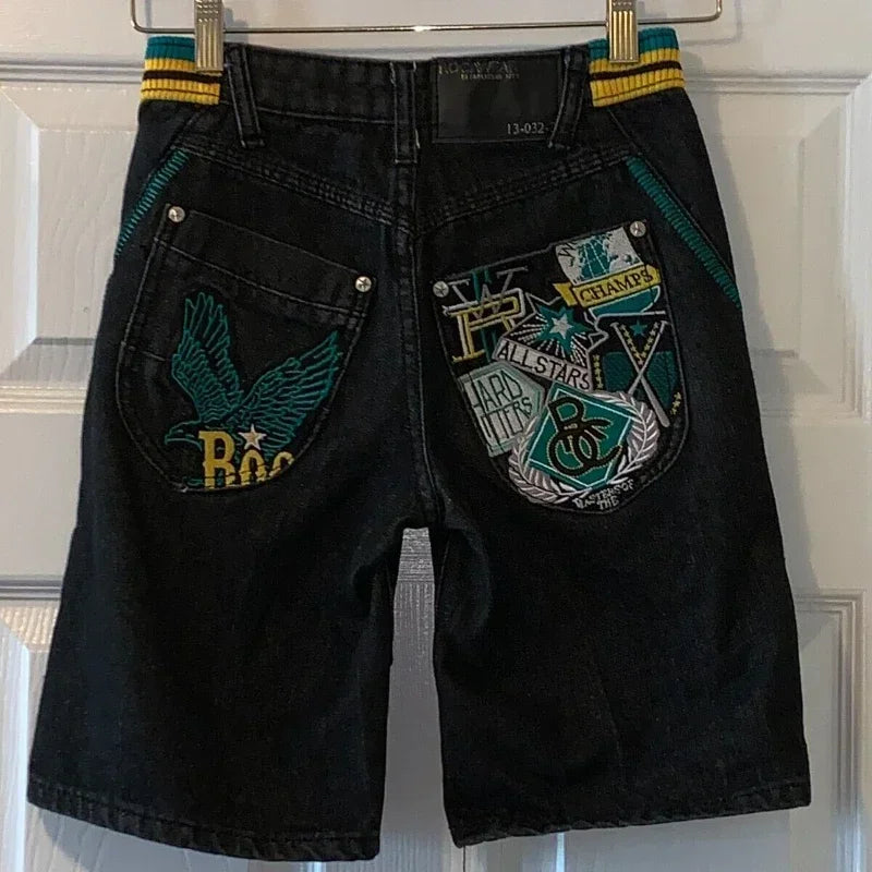2000s Embroided Jorts