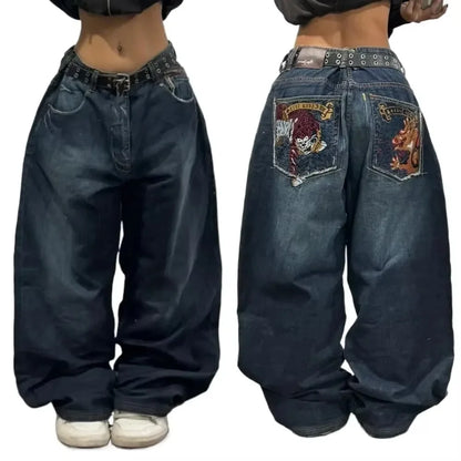 Embroidery 90s Classic Loose Jeans