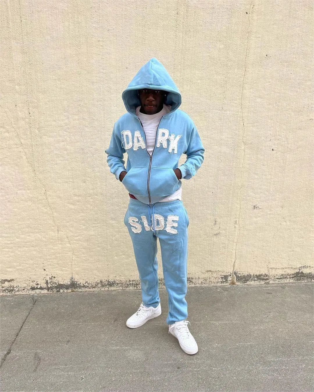 Oversized Graphic Printed Tracksuit