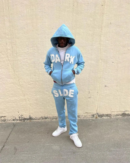 Oversized Graphic Printed Tracksuit