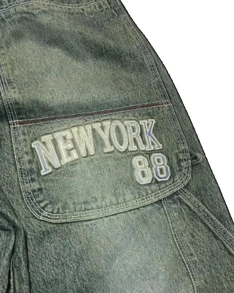 Embroidery 90s Classic Loose Jeans