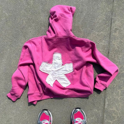 Oversized Graphic Printed Tracksuit