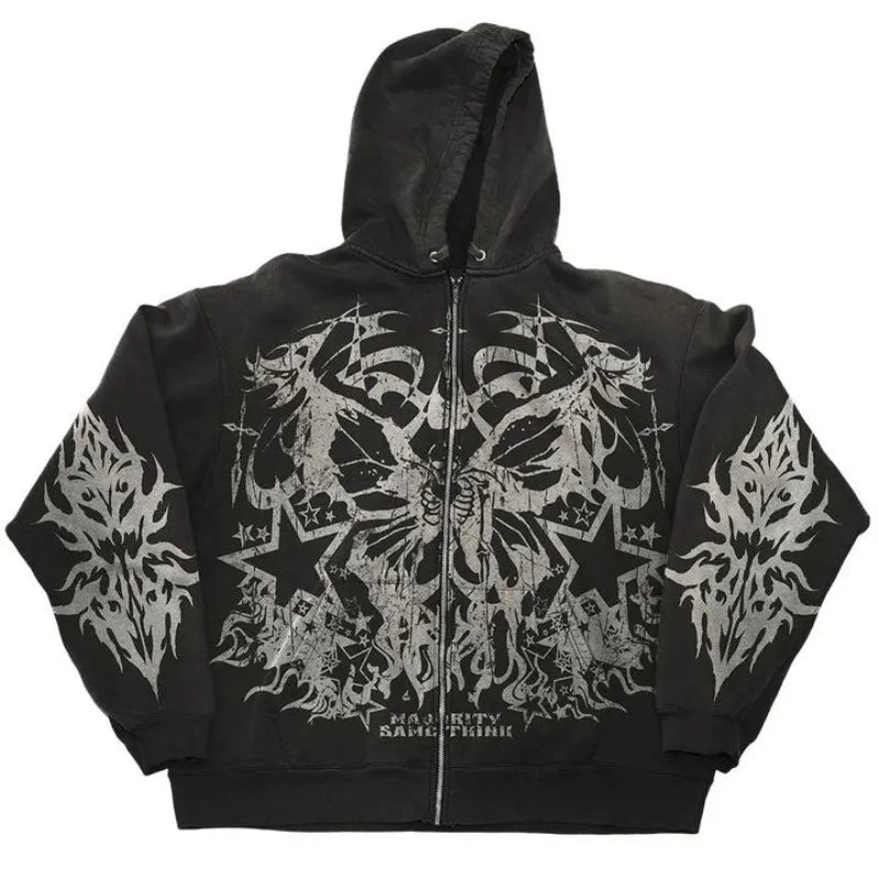 Streetwear Grunge Loose Hoodie