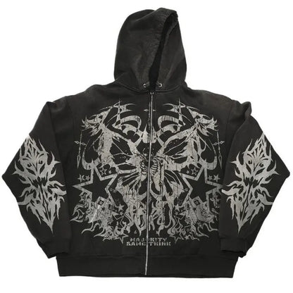 Streetwear Grunge Loose Hoodie
