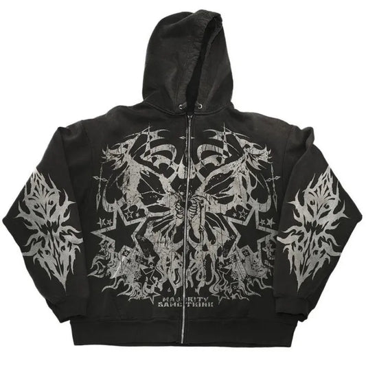 Streetwear Grunge Loose Hoodie