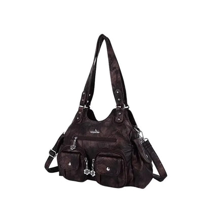 Angel Kiss Punk Leather Shoulder Bag