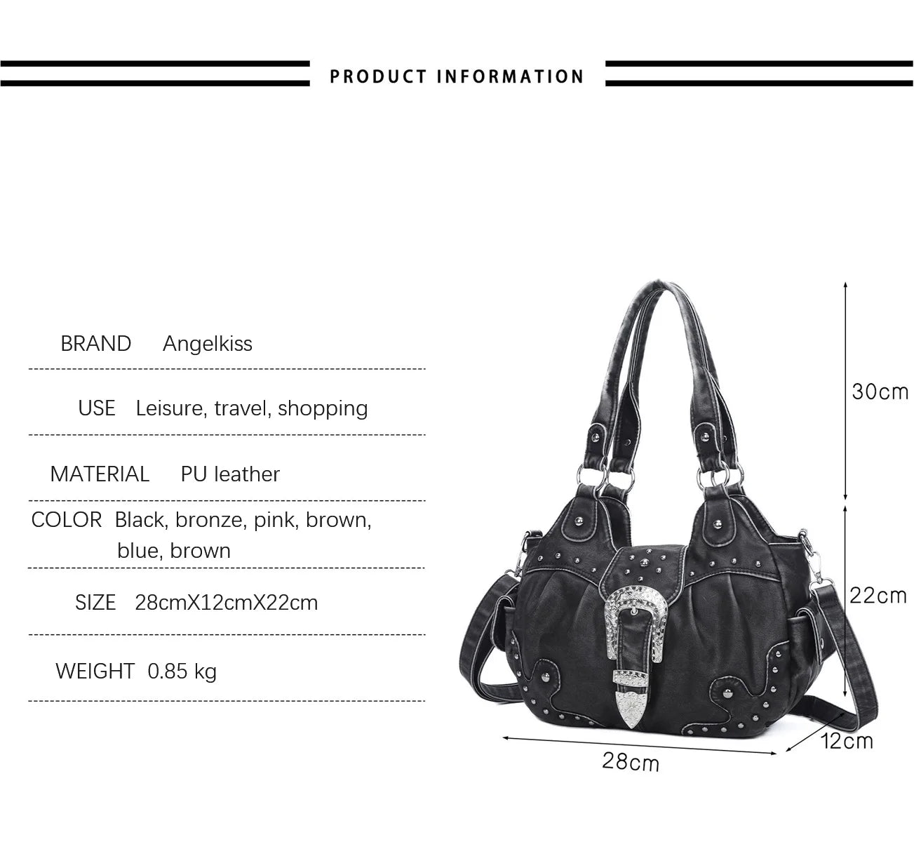 Women Handbag Leopard Top-handle Shoulder Bag