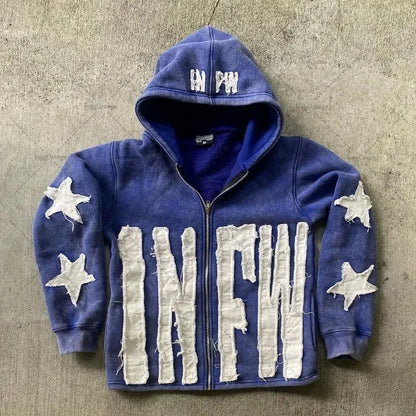 Embroidery Oversized Hoodie