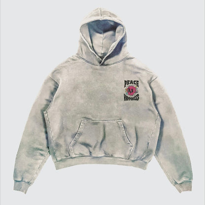 Street Y2K Printed Long-sleeved Hoodie