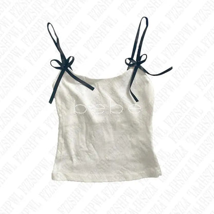 Y2k Bebe Rhinestone Tank Top