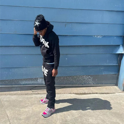Oversized Graphic Printed Tracksuit