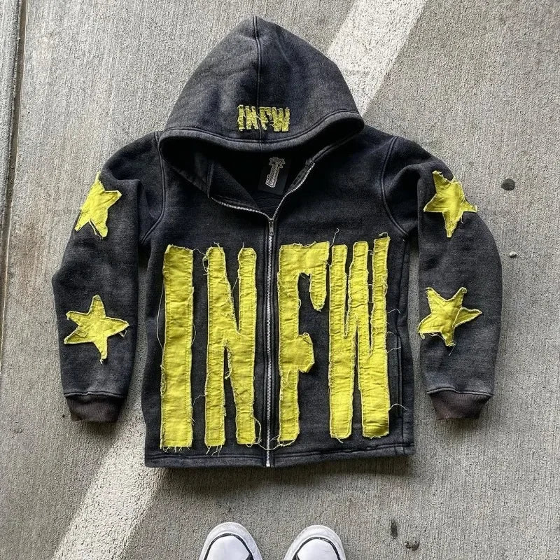Embroidery Oversized Hoodie
