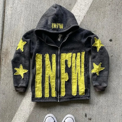 Embroidery Oversized Hoodie