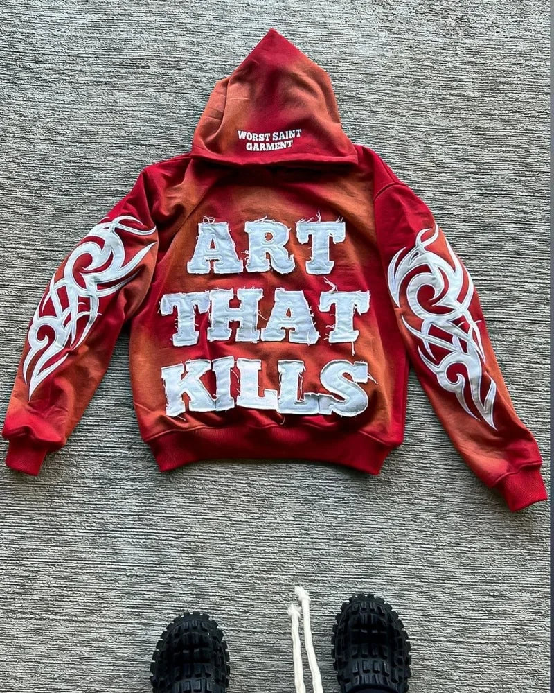 Embroidery Oversized Hoodie