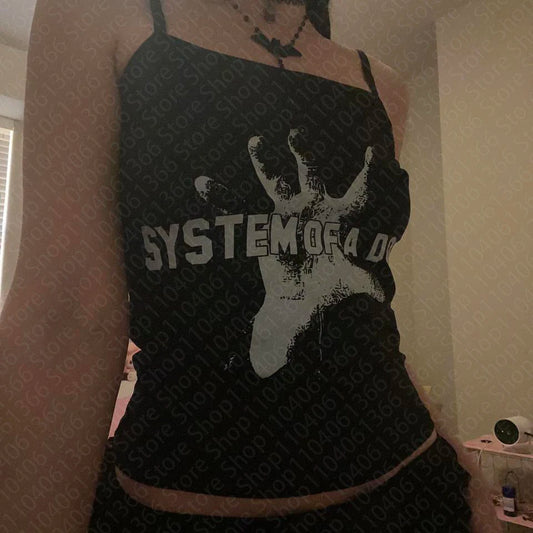 Y2k style graphics Tank Top