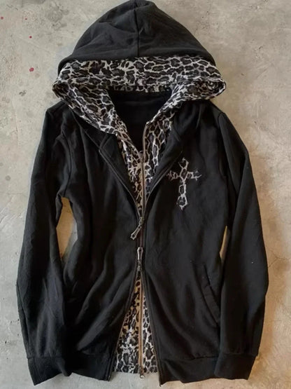 Retro Fur Hoodie Streetwear Y2K