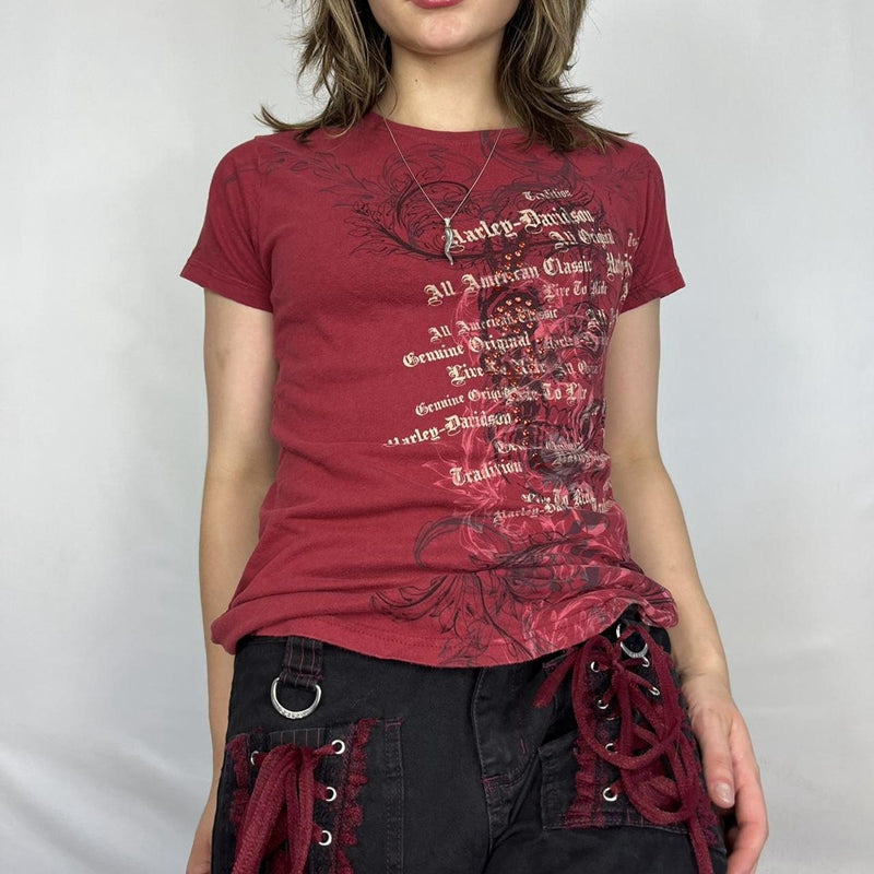 Grunge Letter Print T-shirt