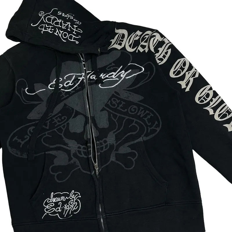 Goth Embroidery Hoodie
