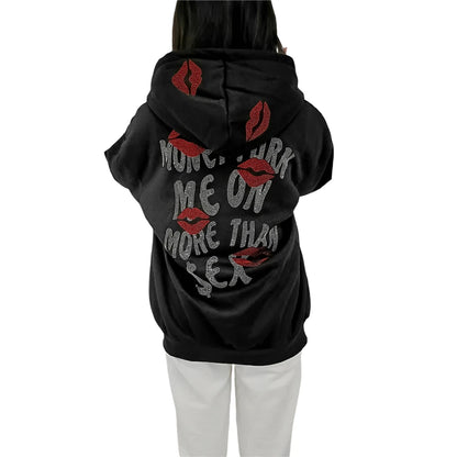 Streetwear Black Graphic Hoodie