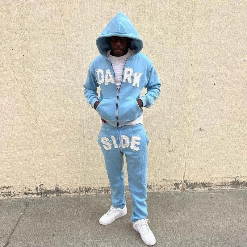 Oversized Graphic Printed Tracksuit
