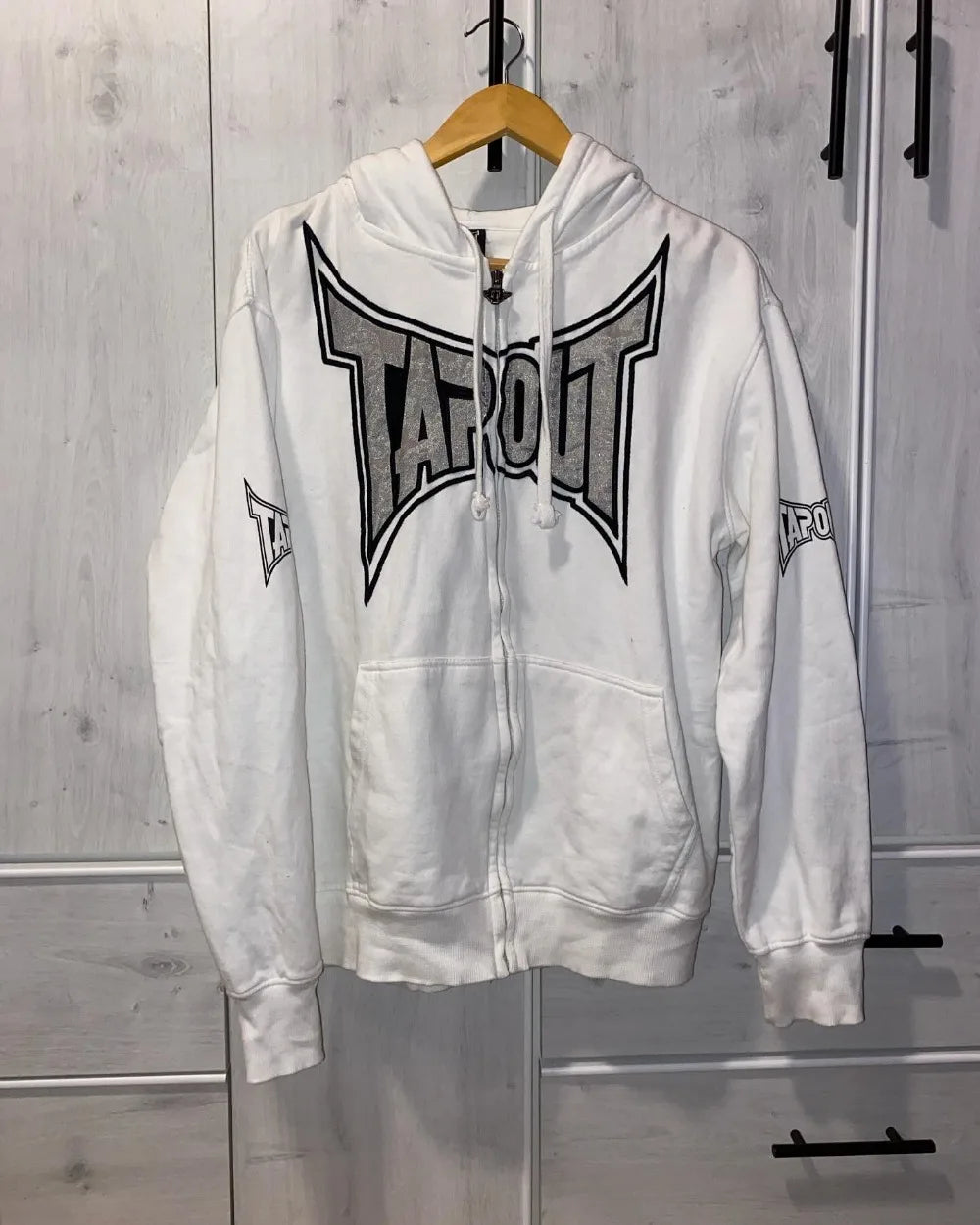 Vintage Gothic Fashion Letter Print Zip Up Hoodie