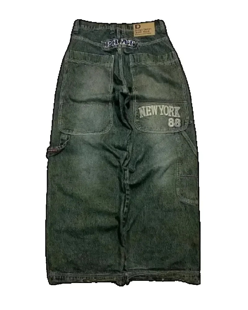 Embroidery 90s Classic Loose Jeans