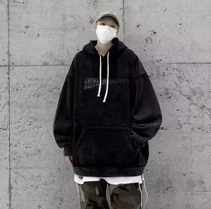 Hiphop Men's Oversized Unisex Thermal Sweatshirts