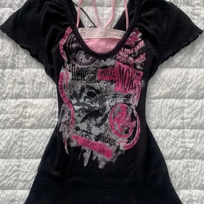 Y2K Graphic T-shirt