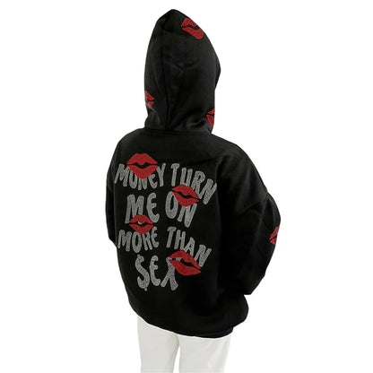 Streetwear Black Graphic Hoodie