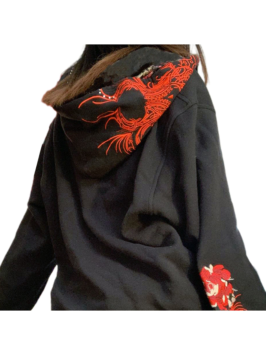 Graphic Zip-Up Hoodie