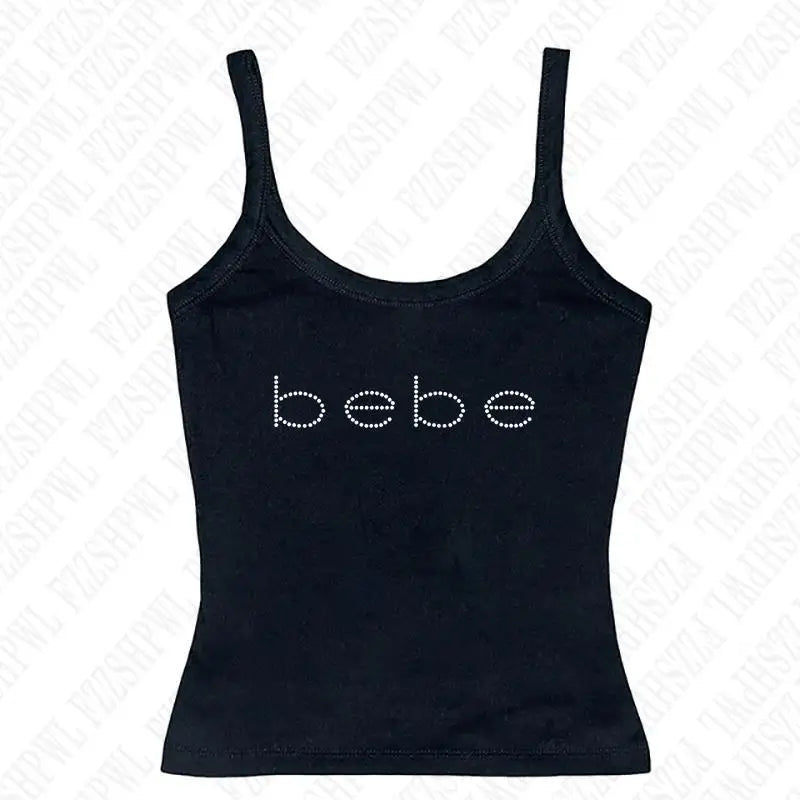 Y2k Bebe Rhinestone Tank Top