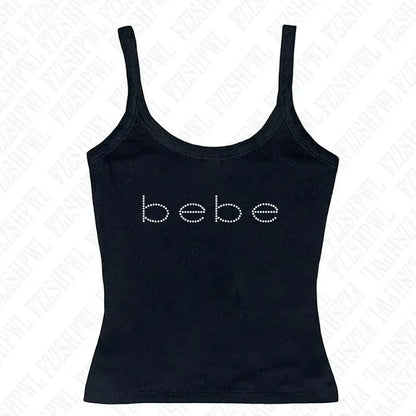 Y2k Bebe Rhinestone Tank Top