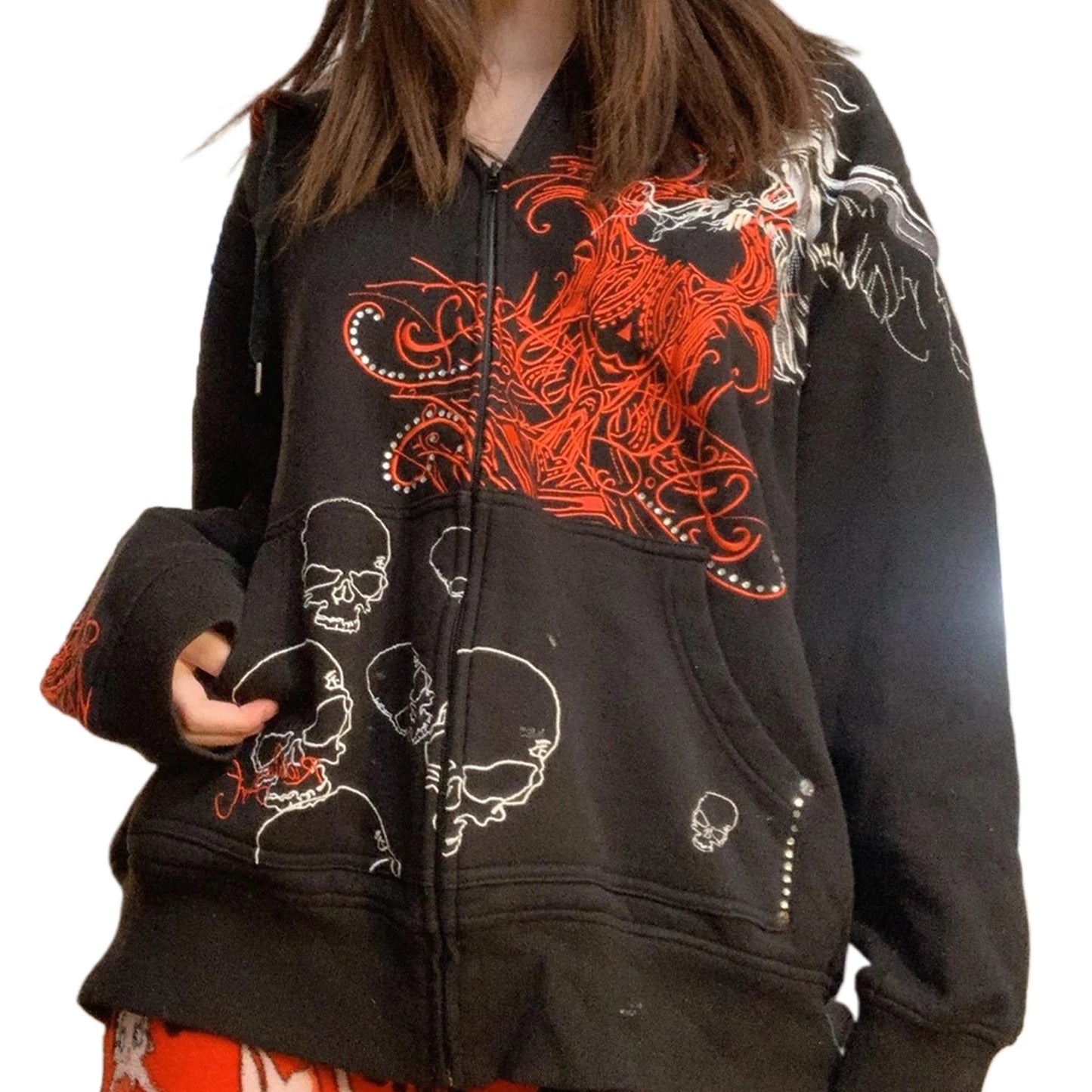 Graphic Zip-Up Hoodie