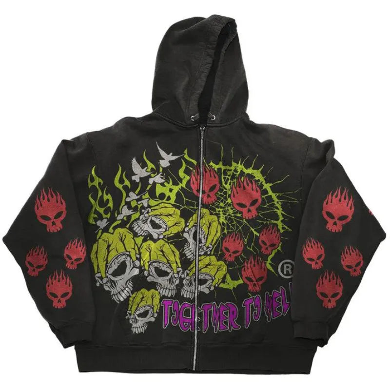 Streetwear Grunge Loose Hoodie