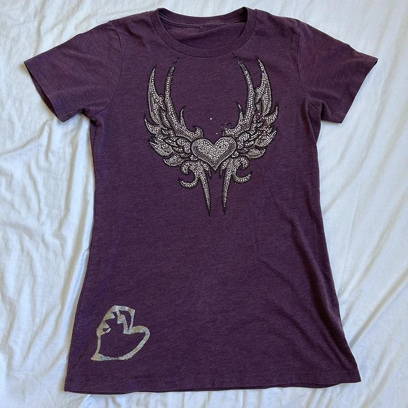 Grunge Letter Print T-shirt