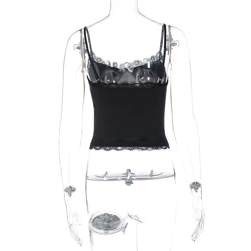 Fairy Coquette Spaghetti Strap Crop Top