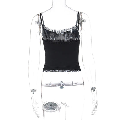 Fairy Coquette Spaghetti Strap Crop Top