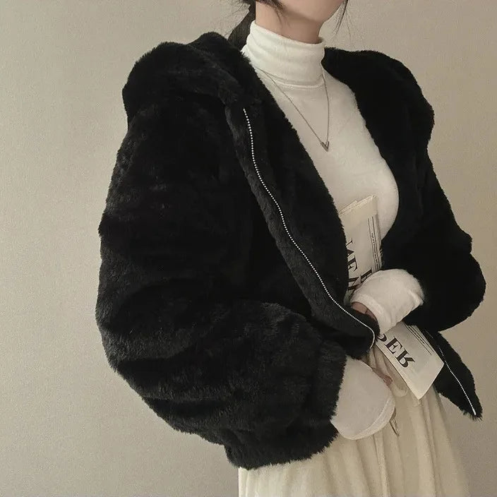 Cute Casual Fur Winter Coat
