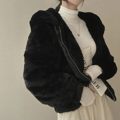 Cute Casual Fur Winter Coat
